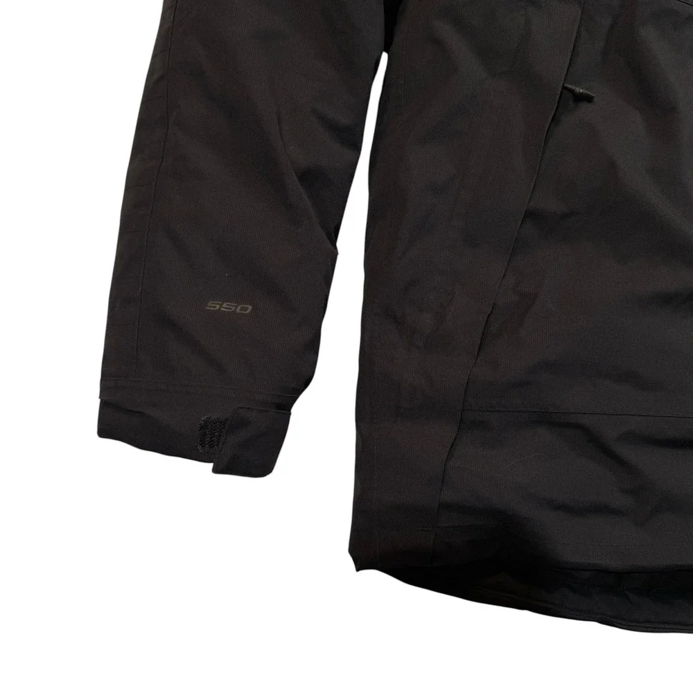 The North Face Parka Mens Small Black 550 Down Insulated Hooded Jacket NF0A33RE